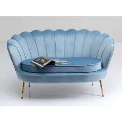 KARE Design Sofa Water Lily 2-Sitzer Aqua 132Cm- Sofas & Couches