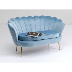 KARE Design Sofa Water Lily 2-Sitzer Aqua 132Cm- Sofas & Couches
