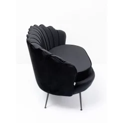 KARE Design Sofa Water Lily 2-Sitzer Black Schwarz- Sofas & Couches