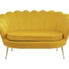 KARE Design Sofa Water Lily 2-Sitzer Gelb 132Cm- Sofas & Couches