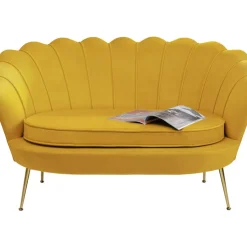 KARE Design Sofa Water Lily 2-Sitzer Gelb 132Cm- Sofas & Couches