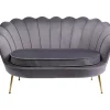 KARE Design Sofa Water Lily 2-Sitzer Gold Grau- Sofas & Couches