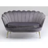 KARE Design Sofa Water Lily 2-Sitzer Grau 132Cm- Sofas & Couches