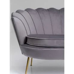 KARE Design Sofa Water Lily 2-Sitzer Grau 132Cm- Sofas & Couches