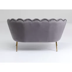 KARE Design Sofa Water Lily 2-Sitzer Grau 132Cm- Sofas & Couches