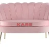 KARE Design Sofa Water Lily 2-Sitzer Rosa- Sofas & Couches