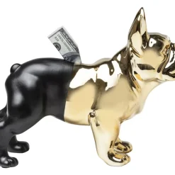 KARE Design Spardose Bulldog Gold-Schwarz- Deko & Geschenkartikel