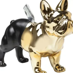 KARE Design Spardose Bulldog Gold-Schwarz- Deko & Geschenkartikel
