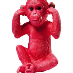 KARE Design Spardose Monkey Kikazaru Rot- Deko & Geschenkartikel