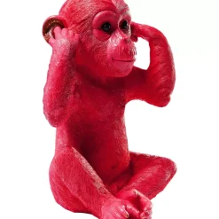 KARE Design Spardose Monkey Kikazaru Rot- Deko & Geschenkartikel