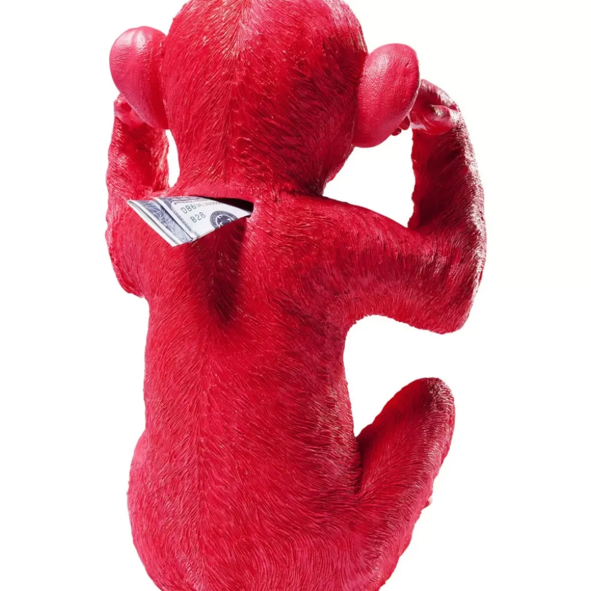 KARE Design Spardose Monkey Kikazaru Rot- Deko & Geschenkartikel