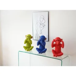 KARE Design Spardose Monkey Kikazaru Rot- Deko & Geschenkartikel