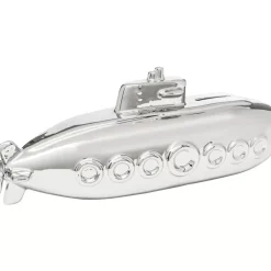 KARE Design Spardose Submarine Silber 11Cm- Deko & Geschenkartikel