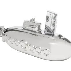 KARE Design Spardose Submarine Silber 11Cm- Deko & Geschenkartikel