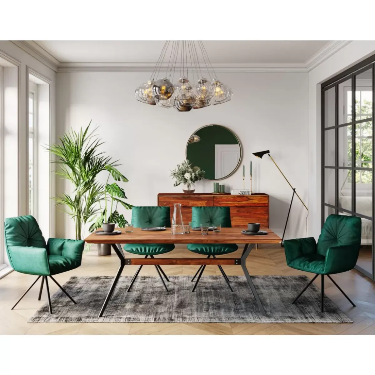 KARE Design Spiegel Curve Round Copper O100Cm- Spiegel