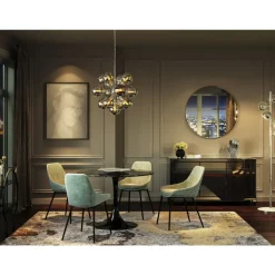 KARE Design Spiegel Curve Round Stainless Steel O100Cm- Spiegel