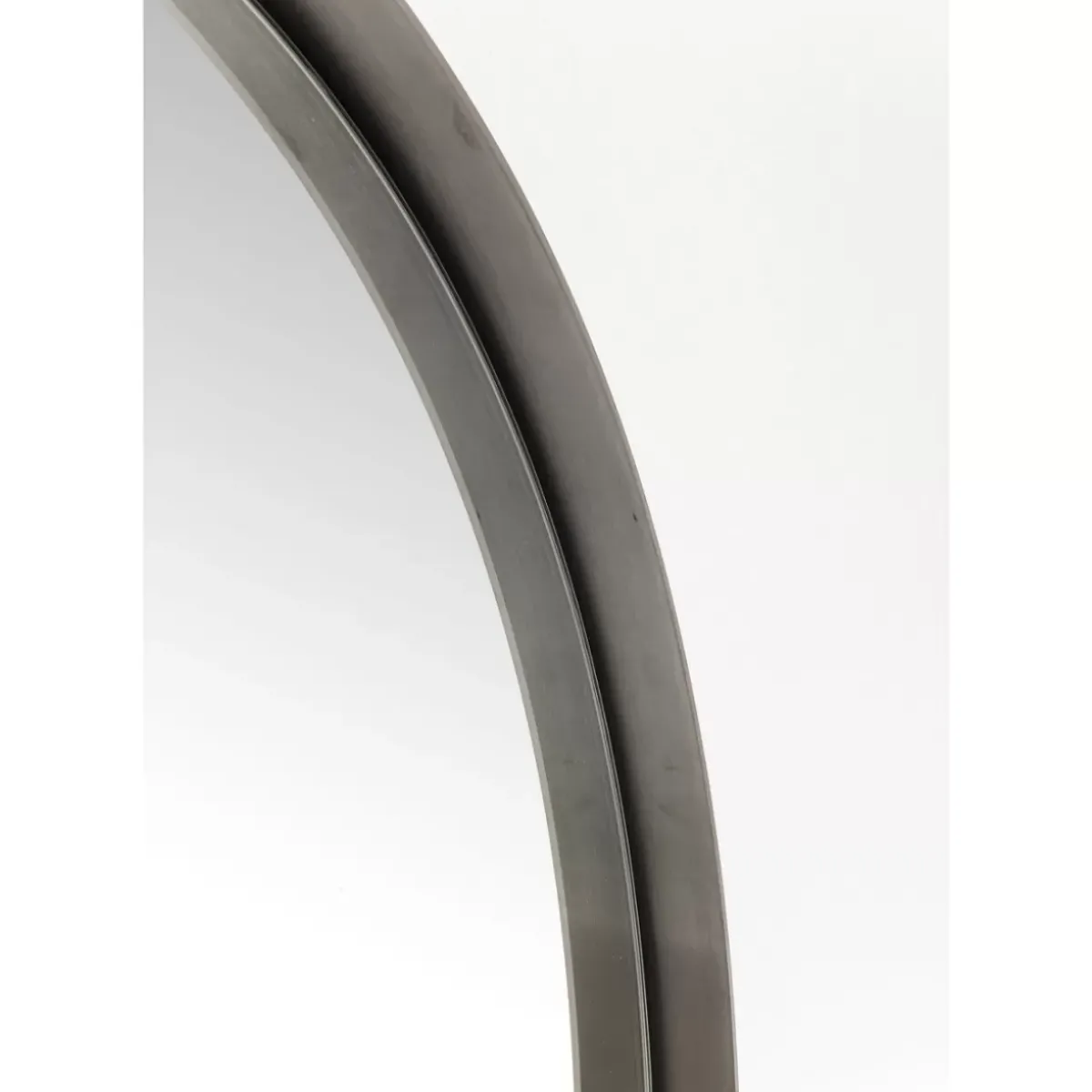 KARE Design Spiegel Curve Round Steel Nature O100Cm- Spiegel