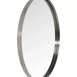 KARE Design Spiegel Curve Round Steel Nature O100Cm- Spiegel