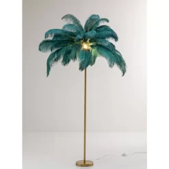 KARE Design Stehleuchte Feather Palm Grun 165Cm- Steh & Bodenleuchten