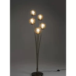 KARE Design Stehleuchte Five Balls Amber Brass- Steh & Bodenleuchten