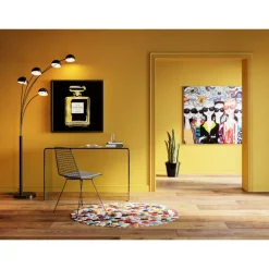 KARE Design Stehleuchte Five Fingers Schwarz Matt- Steh & Bodenleuchten