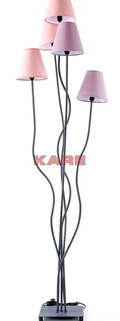 KARE Design Stehleuchte Flexible Berry Cinque- Steh & Bodenleuchten