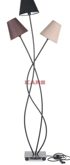 KARE Design Stehleuchte Flexible Mocca Tre- Steh & Bodenleuchten