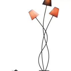 KARE Design Stehleuchte Flexible Mocca Tre- Steh & Bodenleuchten