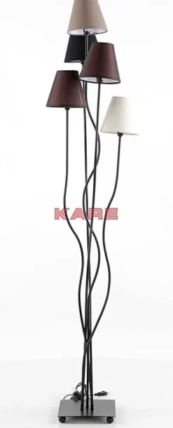 KARE Design Stehleuchte Flexible Mocca Cinque- Steh & Bodenleuchten