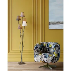KARE Design Stehleuchte Flexible Mocca Cinque- Steh & Bodenleuchten