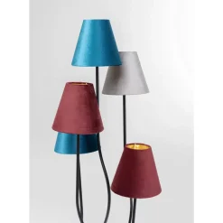 KARE Design Stehleuchte Flexible Velvet Schwarz Cinque- Steh & Bodenleuchten