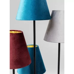 KARE Design Stehleuchte Flexible Velvet Schwarz Cinque- Steh & Bodenleuchten