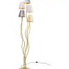 KARE Design Stehleuchte Flexible Velvet Brass Cinque- Steh & Bodenleuchten