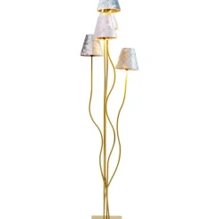 KARE Design Stehleuchte Flexible Velvet Brass Cinque- Steh & Bodenleuchten