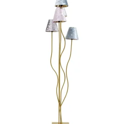 KARE Design Stehleuchte Flexible Velvet Brass Cinque- Steh & Bodenleuchten