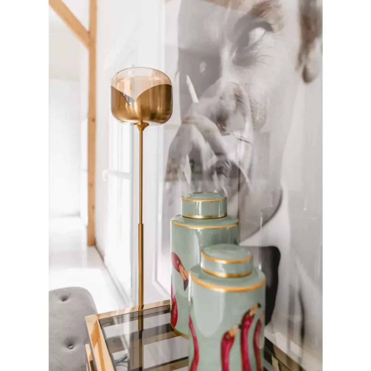 KARE Design Stehleuchte Golden Goblet Ball- Steh & Bodenleuchten