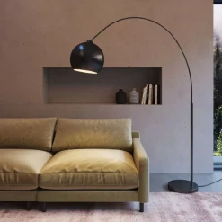 KARE Design Stehleuchte Lounge Small Deal Eco Matt Schwarz 175- Steh & Bodenleuchten