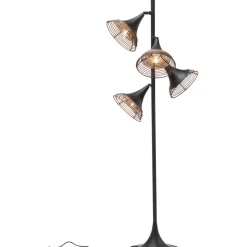 KARE Design Stehleuchte Rattan Quattro- Steh & Bodenleuchten