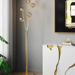 KARE Design Stehleuchte Talea Gold 156Cm- Steh & Bodenleuchten