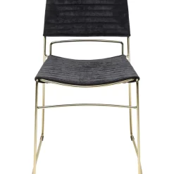 KARE Design Stuhl Hugo Schwarz Gold- Stühle