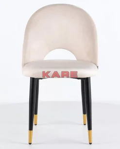 KARE Design Stuhl Iris Velvet Beige- Stühle