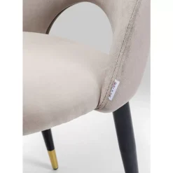 KARE Design Stuhl Iris Velvet Beige- Stühle