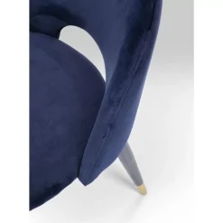 KARE Design Stuhl Iris Velvet Blau (2/Set)- Stühle