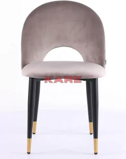 KARE Design Stuhl Iris Velvet Taupe (2/Set)- Stühle
