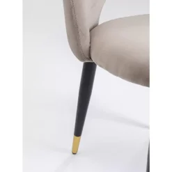 KARE Design Stuhl Iris Velvet Taupe (2/Set)- Stühle