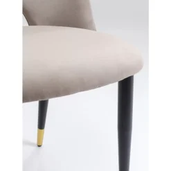 KARE Design Stuhl Iris Velvet Taupe (2/Set)- Stühle