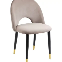 KARE Design Stuhl Iris Velvet Taupe (2/Set)- Stühle
