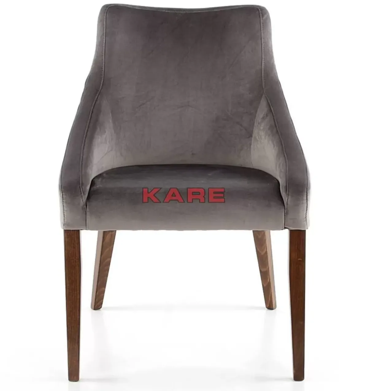 KARE Design Stuhl Mode Velvet Grau- Stühle