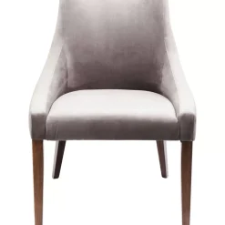 KARE Design Stuhl Mode Velvet Grau- Stühle