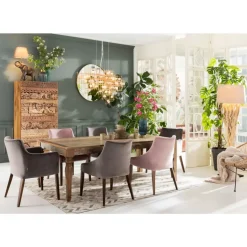 KARE Design Stuhl Mode Velvet Grau- Stühle